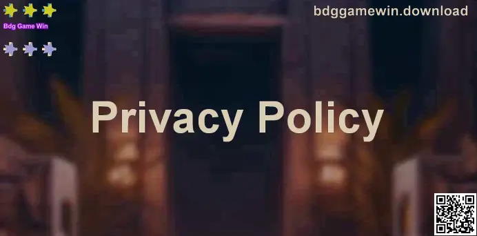 Privacy Policy overview for Bdg Game Win (author: Nair Sandeep) showing secure account and data protection